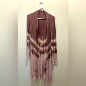Long Purple Cardigan